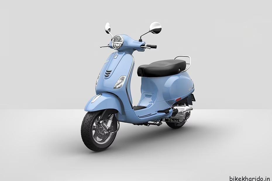 Vespa Dual Pearl White with Azzurro Provenza