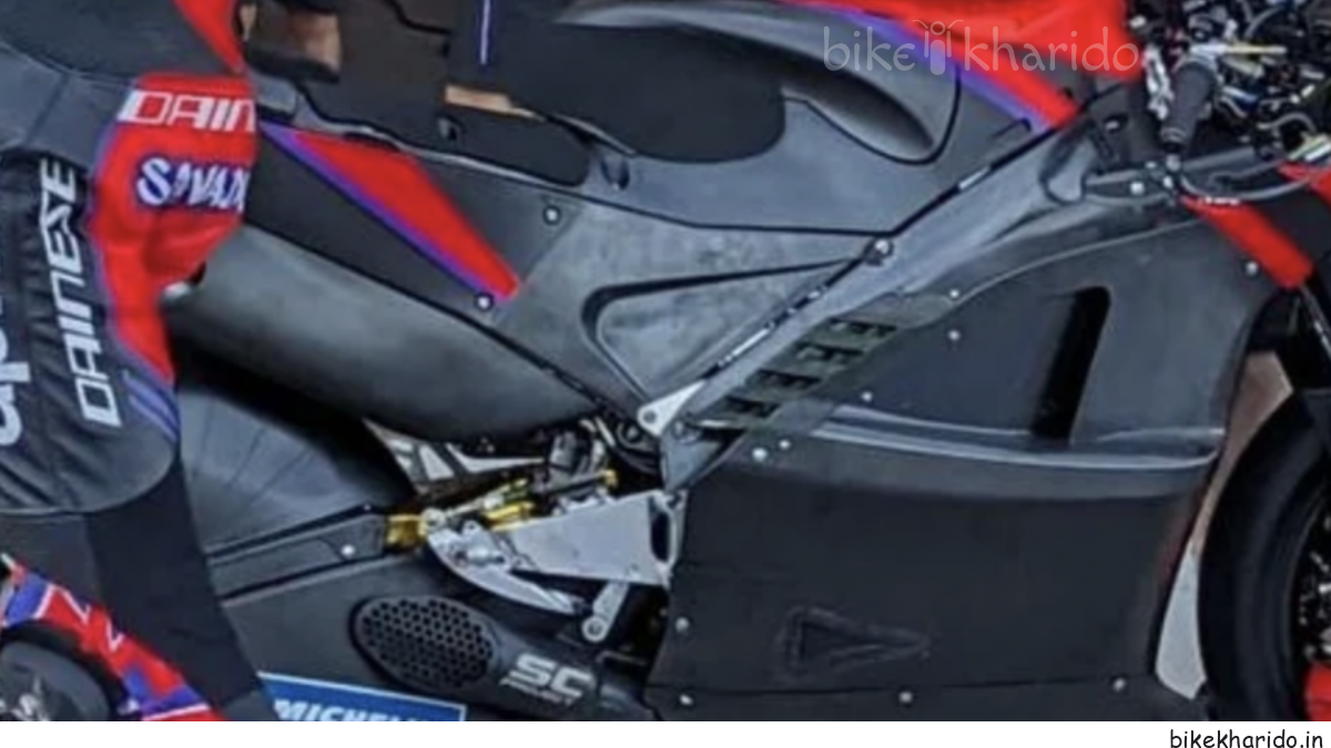 carbon fibre frame MotoGP bike