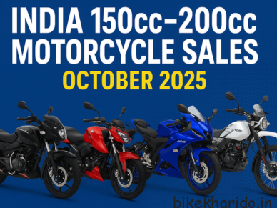 Top selling 150cc to 200cc bikes in India October 2025 comparison