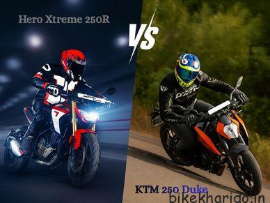 Hero Xtreme 250R vs KTM 250 Duke comparison image