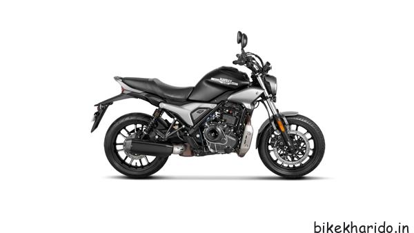 Hero Mavrick 440 side profile with new USD forks