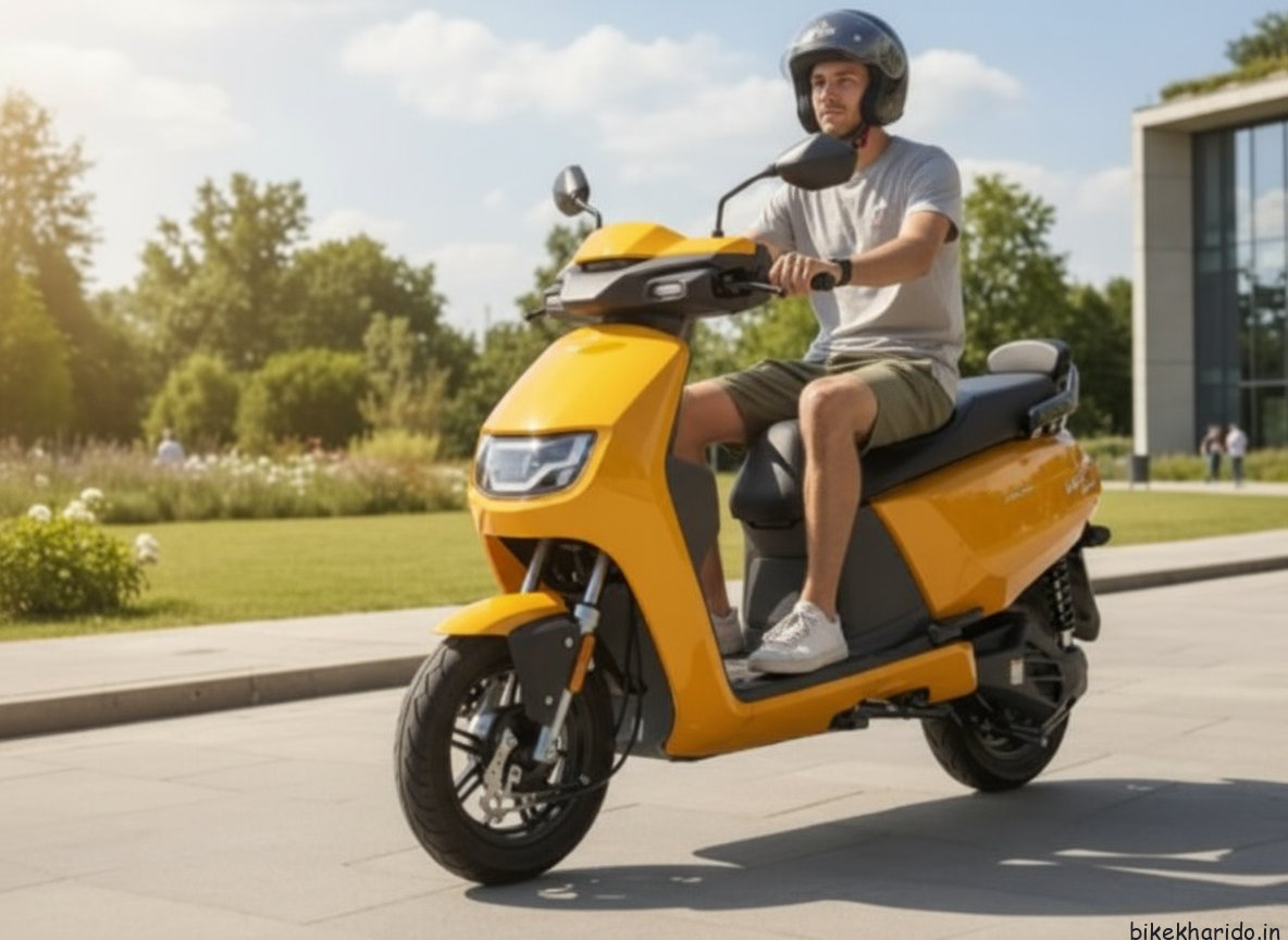 Hero Vida VX2 Go 3.4 kWh EV scooter side profile