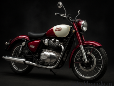 Royal Enfield Classic 650 with black foggy background – powerful retro motorcycle featured image.