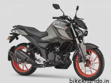 amaha FZ Rave 149cc commuter bike in Matte Titan and Metallic Black with LED headlamp, digital console, and sporty alloy wheels
