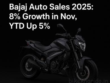 Bajaj Auto records 8% YoY growth in November 2025