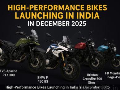 High-performance bikes launching in India in December 2025